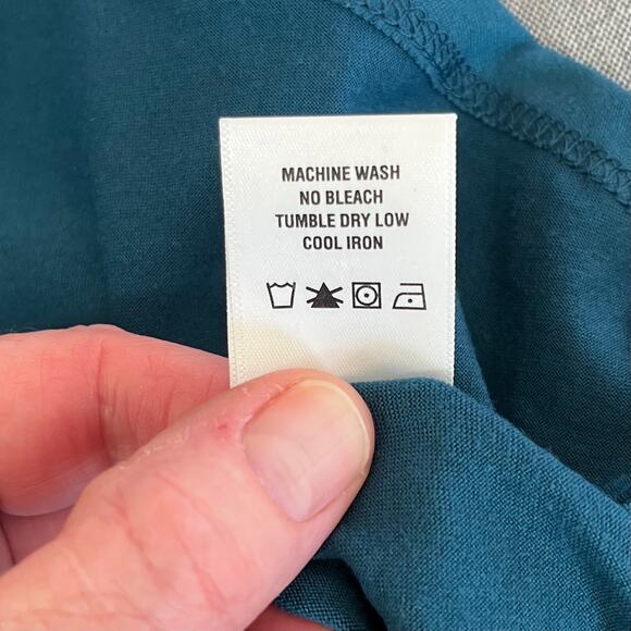 24seven Teal Blue Sleeveless Scoop Neck Tank Long Casual Maxi Dress Plus 3X NWT - Picture 13 of 15